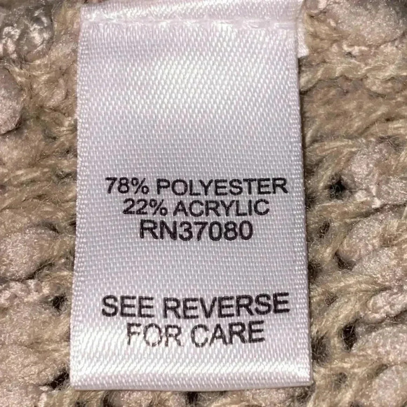 Cato Womens Tan Long Sleeve Open
Front Eyelash Casual Sweater Size 22/24 - Picture 11 of 14